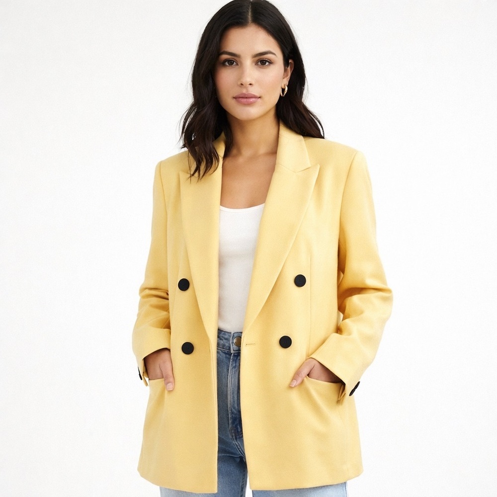 [House of Harlow 1960] Bold Oversized Double Breasted Blazer Jacket